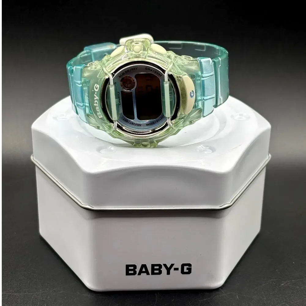Casio Baby-G BG169R Turquoise Clear Digital Shock Resistant 200M Women’s Watch
